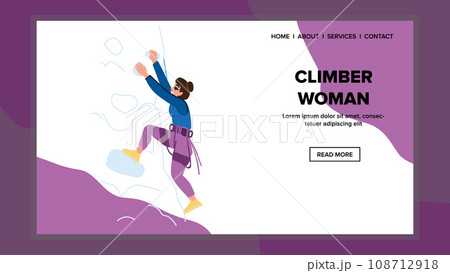 climber woman vector climber woman vector 108712918