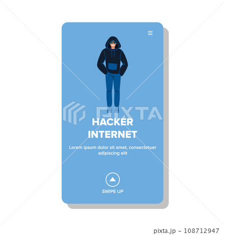 hacker internet vector 108712947