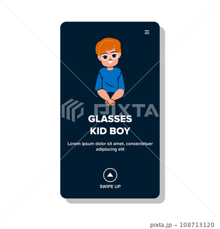 glasses kid boy vector glasses kid boy vector 108713120