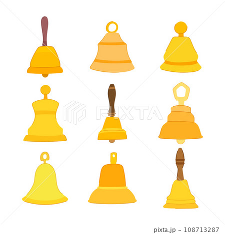 bell set cartoon vector illustration 108713287
