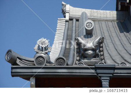 要法寺　庫裏の屋根瓦　京都市左京区 108713415