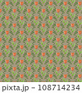 Drawing of tulips on a dark lilac background. 108714234