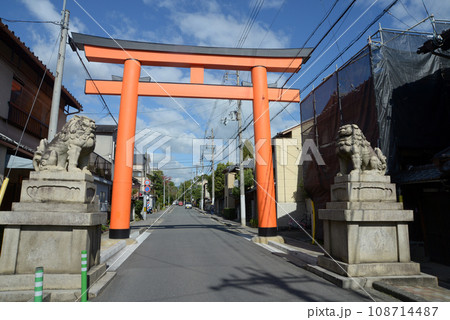 今宮神社 参道の鳥居 京都市北区紫野 今宮神社 参道の鳥居 京都市北区紫野 108714487