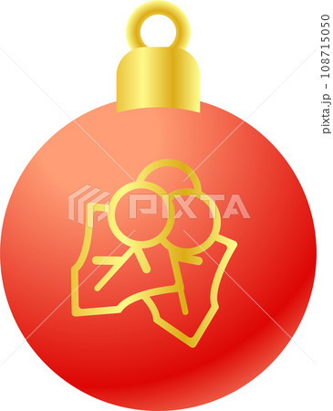 The Christmas Balls  for celebration or Holiday concept. 108715050