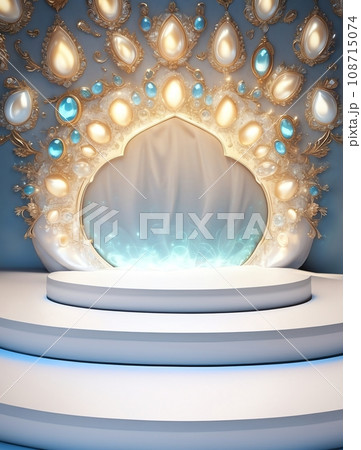 宝石で飾られた舞台 108715074