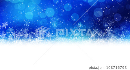 クリスマス　雪　冬　風景　背景 108716798