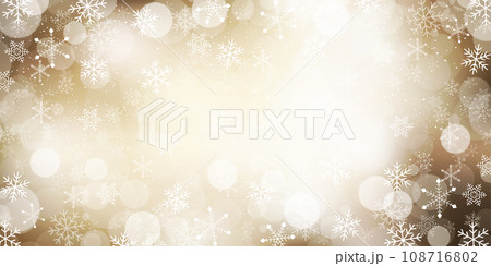 クリスマス　雪　冬　風景　背景 108716802