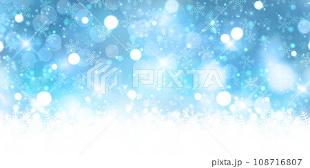 クリスマス　雪　冬　風景　背景 108716807