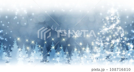 クリスマス　雪　冬　風景　背景 108716810