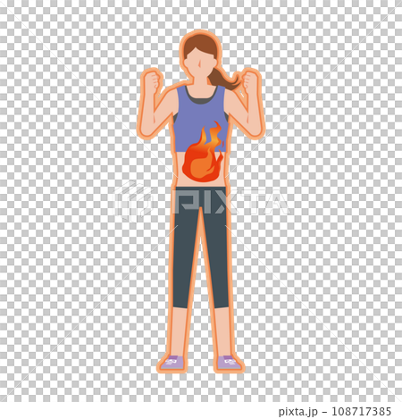 woman burning fat 108717385