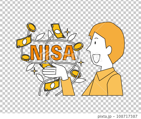 NISAで資産を育てる男性 NISAで資産を育てる男性 108717387
