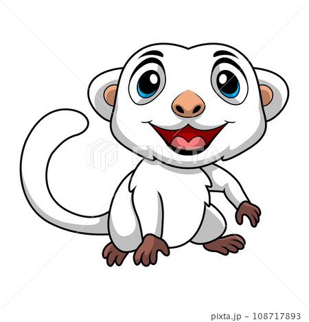 Cute cuscus cartoon on white background Cute cuscus cartoon on white background 108717893