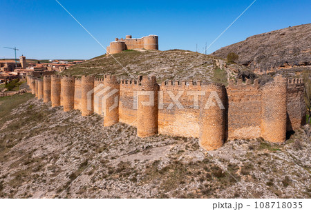 Castle of Berlanga de Duero. View from above. Province of Soria. Castile and Leon community Castle of Berlanga de Duero. View from above. Province of Soria. Castile and Leon community 108718035