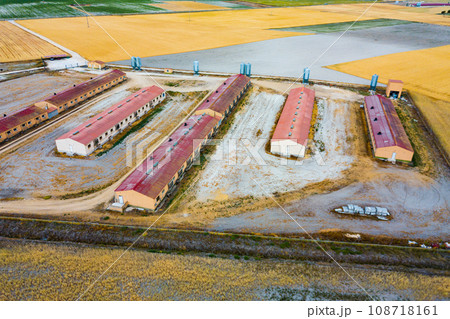 Farm for growing pigs in central Spain 108718161