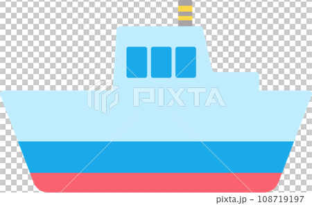 Cute illustration of a ship Cute illustration of a ship 108719197