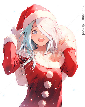 サンタコスチュームの女性 108719326