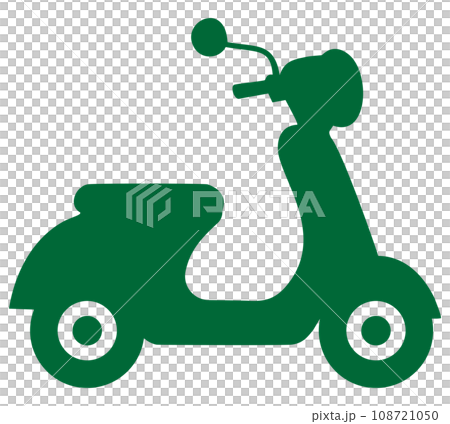滑板車圖示綠色 108721050