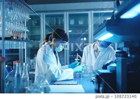 Modern laboratory for the study viruses. Modern laboratory for the study viruses. 108723140
