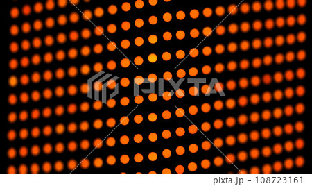 Orange abstract grunge grid polka dot halftone background pattern, LED screen display . Spotted black and orange line illustration, textures. Orange abstract grunge grid polka dot halftone background pattern, LED screen display . Spotted black and orange line illustration, textures. 108723161