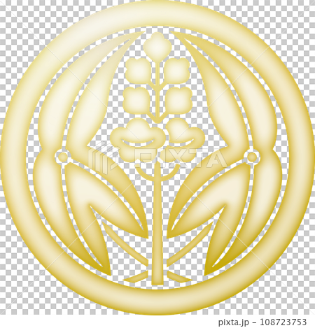Family crest: circle with hugging swamp [gold] 108723753