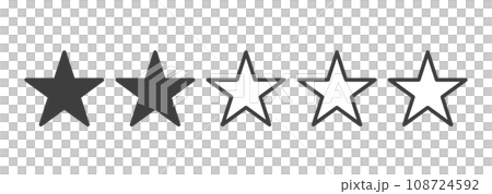 簡單的黑色兩星標記 108724592