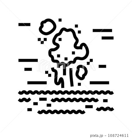 marine corrosion line icon vector illustration 108724611