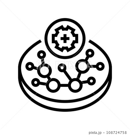 tissue engineering biomedical line icon vector illustration tissue engineering biomedical line icon vector illustration 108724758
