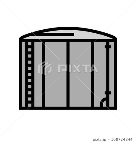 crude oil tank petroleum engineer color icon vector illustration crude oil tank petroleum engineer color icon vector illustration 108724844