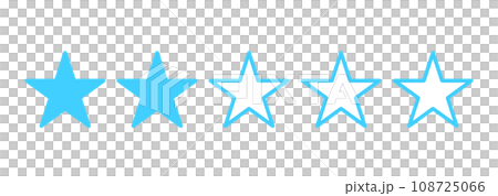 簡單的淺藍色兩星標記 108725066