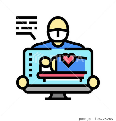 medical simulation biomedical color icon vector illustration medical simulation biomedical color icon vector illustration 108725265