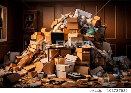 散らかった部屋　AI生成画像　AI画像 108727683