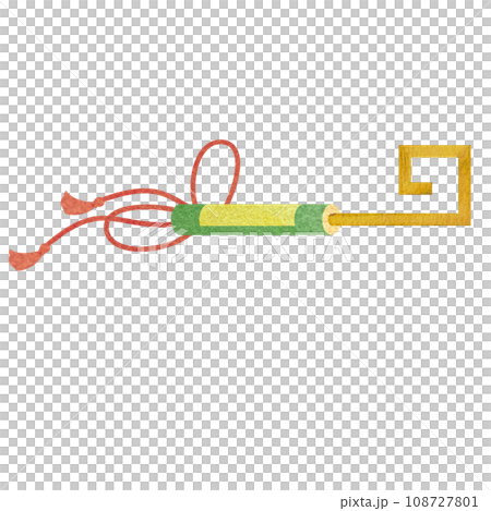 水彩手書きの宝鍵のイラスト 水彩手書きの宝鍵のイラスト 108727801