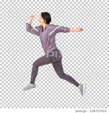 PNG穿著運動服跳躍的女人,剪裁背景透明 PNG穿著運動服跳躍的女人,剪裁背景透明 108727918