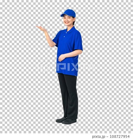 Woman wearing work clothes to guide Delivery staff Delivery worker Worker Cutout background transparent PNG Woman wearing work clothes to guide Delivery staff Delivery worker Worker Cutout background transparent PNG 108727954