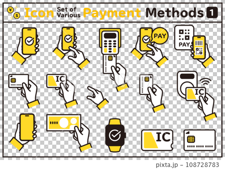 各種付款方式的簡單圖示集 01 108728783