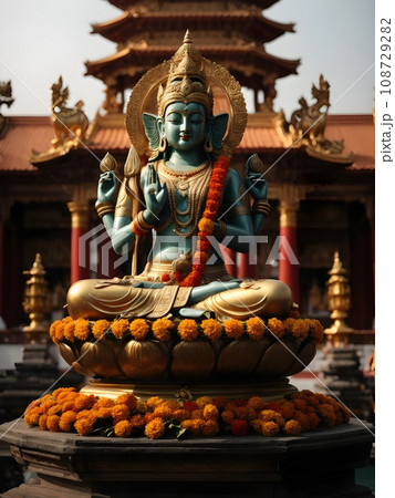 Laksmi hindu statue 108729282