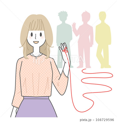 運命の相手を選ぶ女性 運命の相手を選ぶ女性 108729596