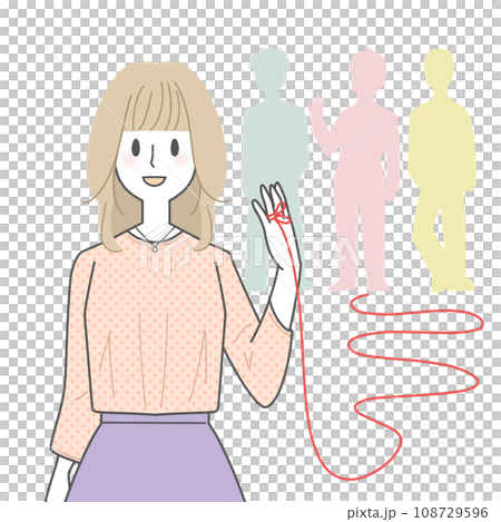 運命の相手を選ぶ女性 運命の相手を選ぶ女性 108729596