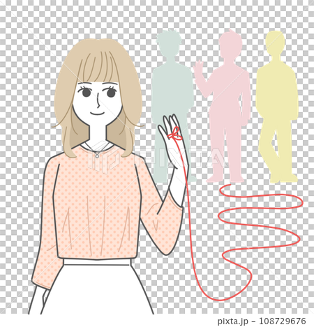 A woman searching for her soul mate 108729676