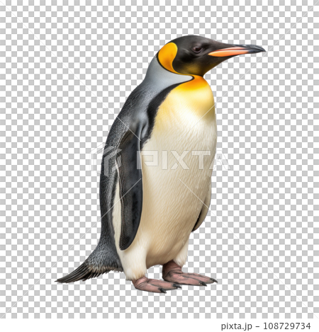 a penguin isolated 108729734