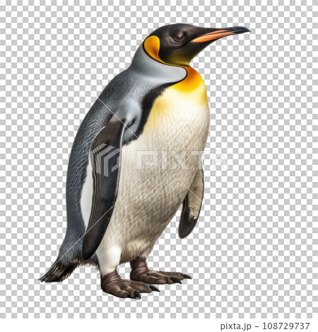a penguin isolated 108729737