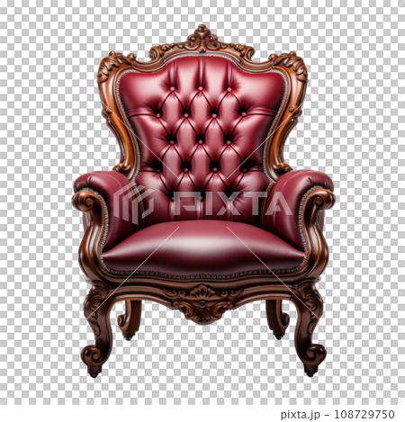 a red chair isolated a red chair isolated 108729750