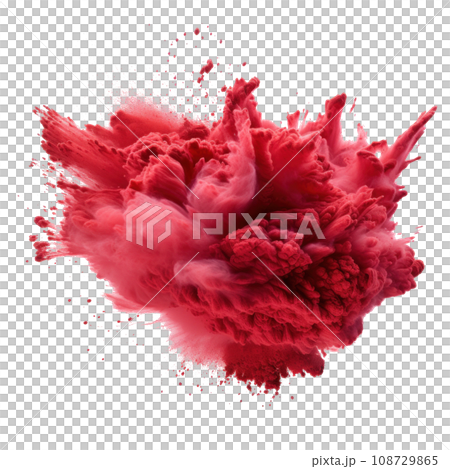 Red Holi, Holli, Holly. bright splash isolated 108729865