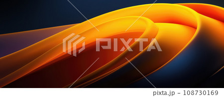 3D Abstract Design Background with Wavy Shapes 108730169