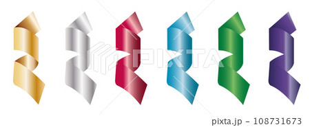 christmas serpentine decoration gold silver red blue green purple 108731673