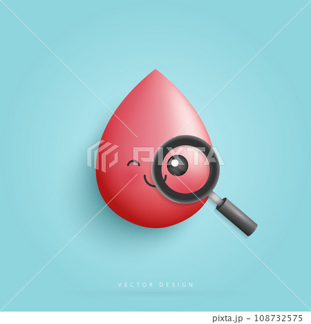 Cartoon healthy and strong Blood character concept. funny cute smiling happy lungs for medical apps and websites. vector design Cartoon healthy and strong Blood character concept. funny cute smiling happy lungs for medical apps and websites. vector design 108732575