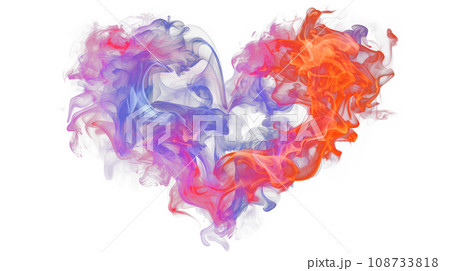 Heart Shaped Colorful Powder Background Heart Shaped Colorful Powder Background 108733818