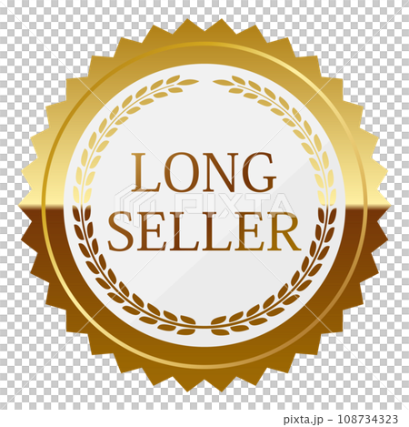 Luxury long-selling emblem white and gold Luxury long-selling emblem white and gold 108734323