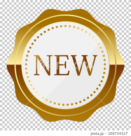 Luxury NEW emblem white & gold Luxury NEW emblem white & gold 108734327