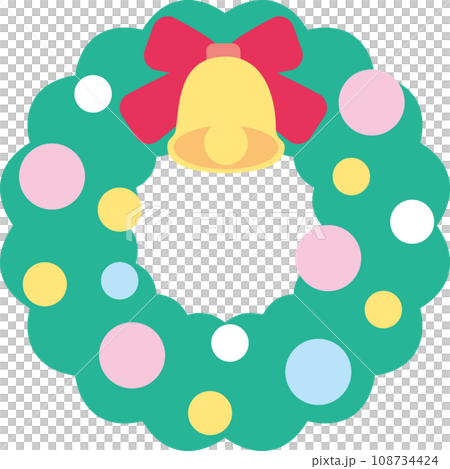 クリスマスリース 108734424